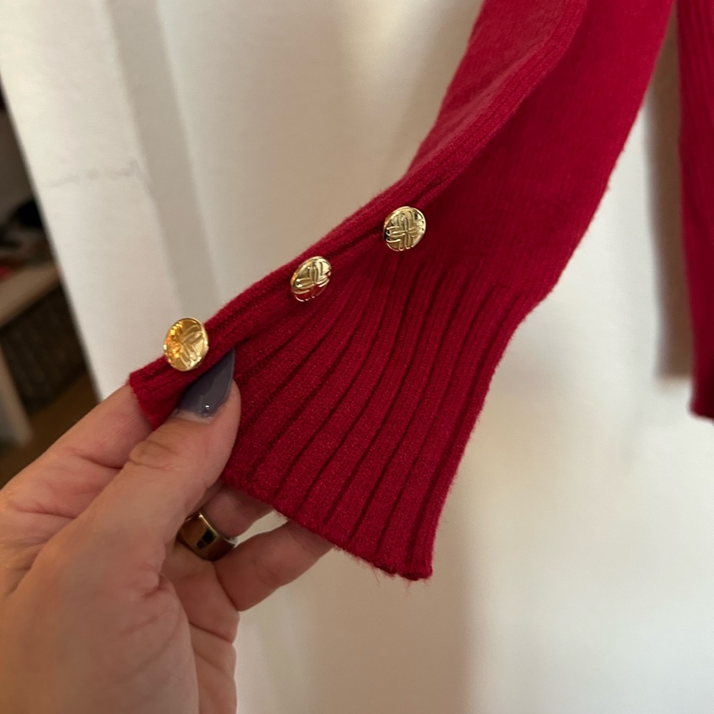Lilly Pulitzer Kaycee Women's V-Neck Sweater NWT - Picture 4 of 4